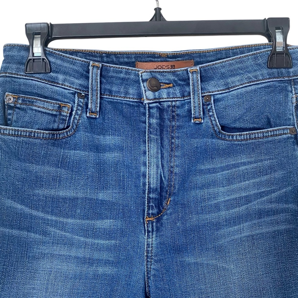 Joe's The Charlie High Rise Skinny Crop Skinny Blue Denim Sz W 27 - Picture 4 of 16
